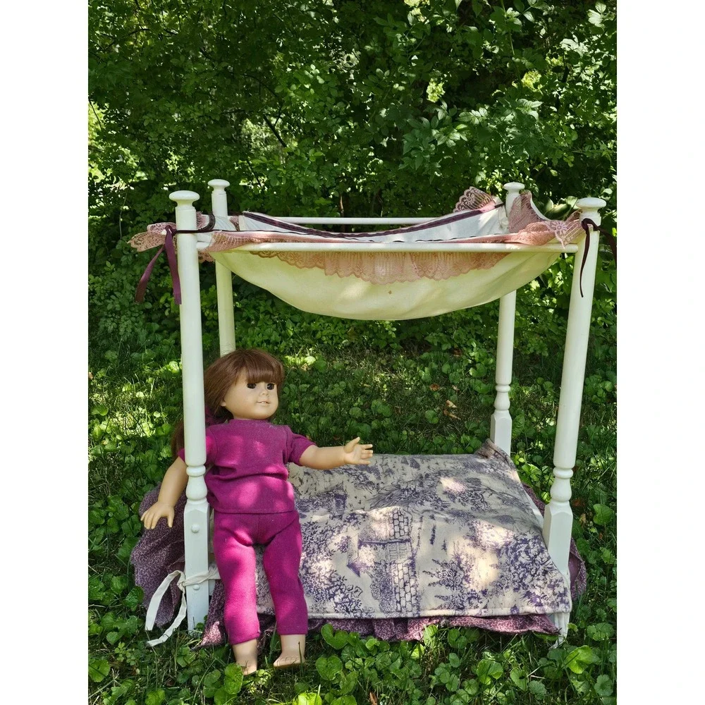 American Girl Samantha Doll Pleasant Company Vintage Brown Hair Magenta Outfit